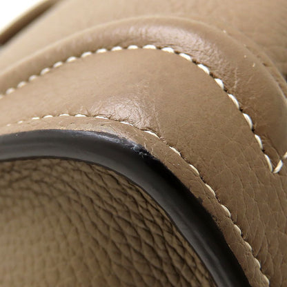 CELINE セリーヌ ラゲージナノショッパー 189243DRU.09SO ハンドバッグ 2Way レザー スリ グレージュ系 レディース/353325【中古】