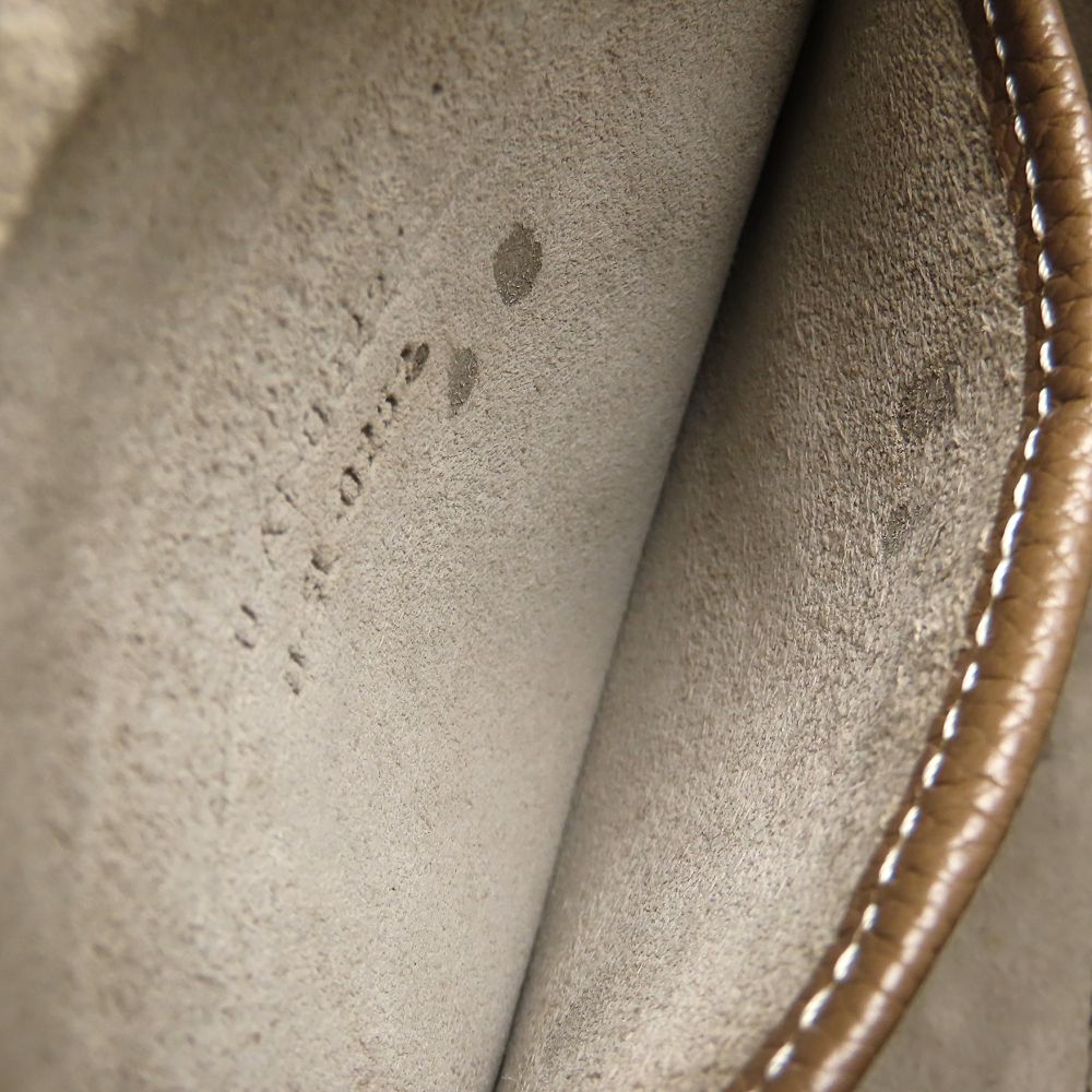 CELINE セリーヌ ラゲージナノショッパー 189243DRU.09SO ハンドバッグ 2Way レザー スリ グレージュ系 レディース/353325【中古】