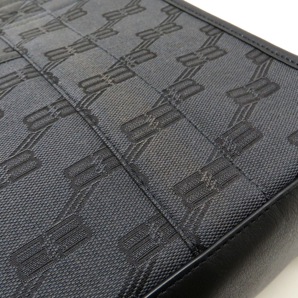 BALENCIAGA バレンシアガ ハードウェア 714187 トートバッグ キャンバスxレザー ブラック レディース/353326【中古】
