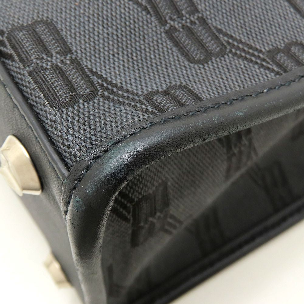 BALENCIAGA バレンシアガ ハードウェア 714187 トートバッグ キャンバスxレザー ブラック レディース/353326【中古】