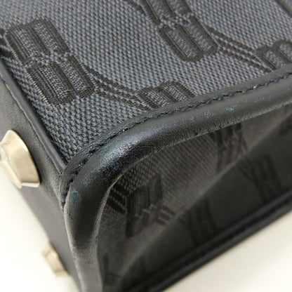 BALENCIAGA バレンシアガ ハードウェア 714187 トートバッグ キャンバスxレザー ブラック レディース/353326【中古】