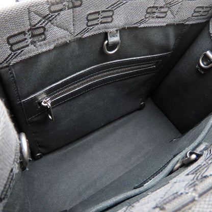 BALENCIAGA バレンシアガ ハードウェア 714187 トートバッグ キャンバスxレザー ブラック レディース/353326【中古】