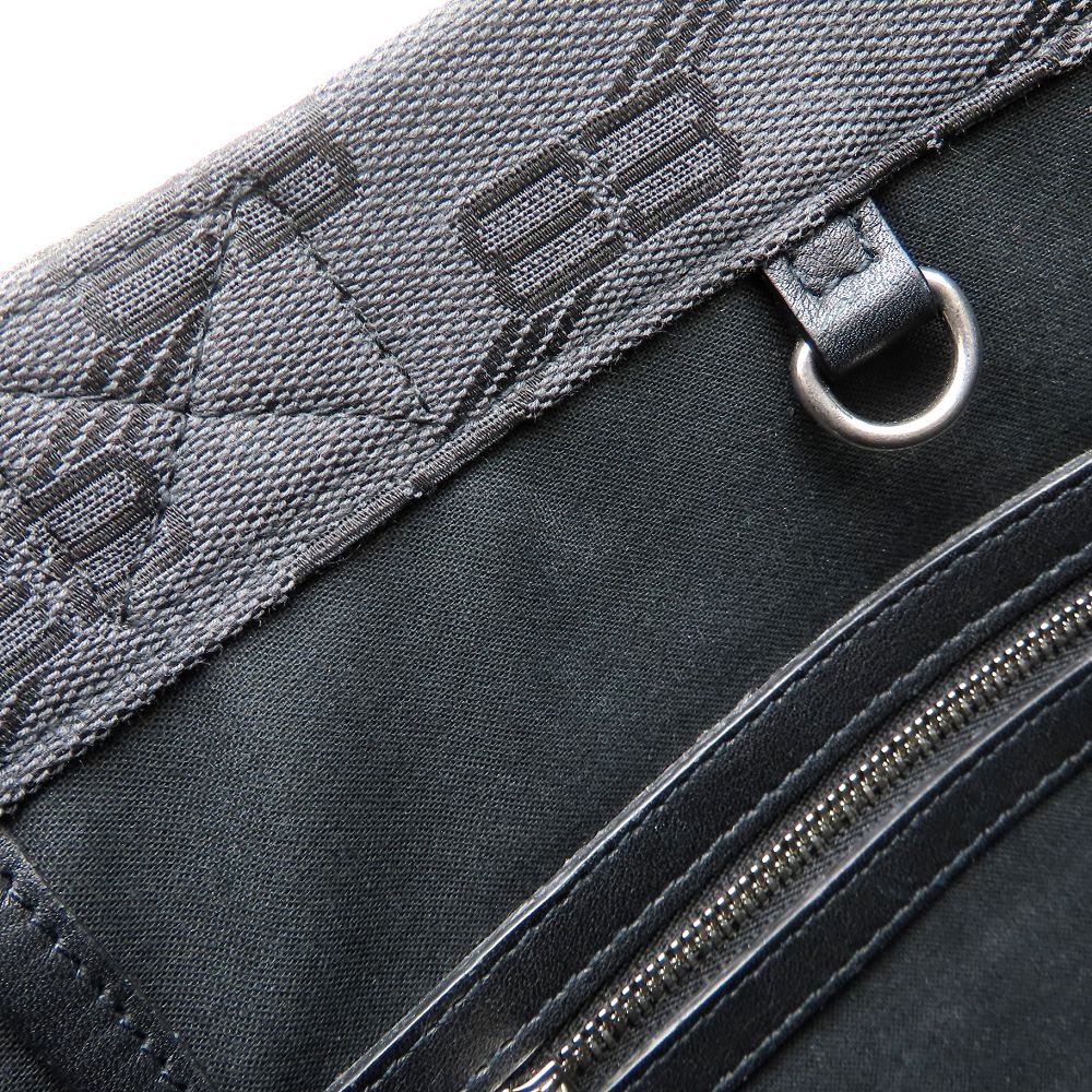 BALENCIAGA バレンシアガ ハードウェア 714187 トートバッグ キャンバスxレザー ブラック レディース/353326【中古】