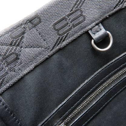 BALENCIAGA バレンシアガ ハードウェア 714187 トートバッグ キャンバスxレザー ブラック レディース/353326【中古】