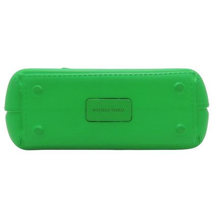 BOTTEGAVENETA ボッテガヴェネタ アルコ ハンドバッグ ラバー グリーン レディース/353327【中古】