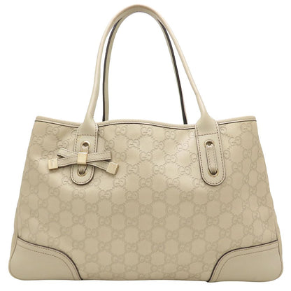 GUCCI グッチ プリンシー トート 163805 トートバッグ グッチシマ レザー アイボリー系 レディース/353329【中古】