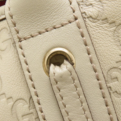 GUCCI グッチ プリンシー トート 163805 トートバッグ グッチシマ レザー アイボリー系 レディース/353329【中古】