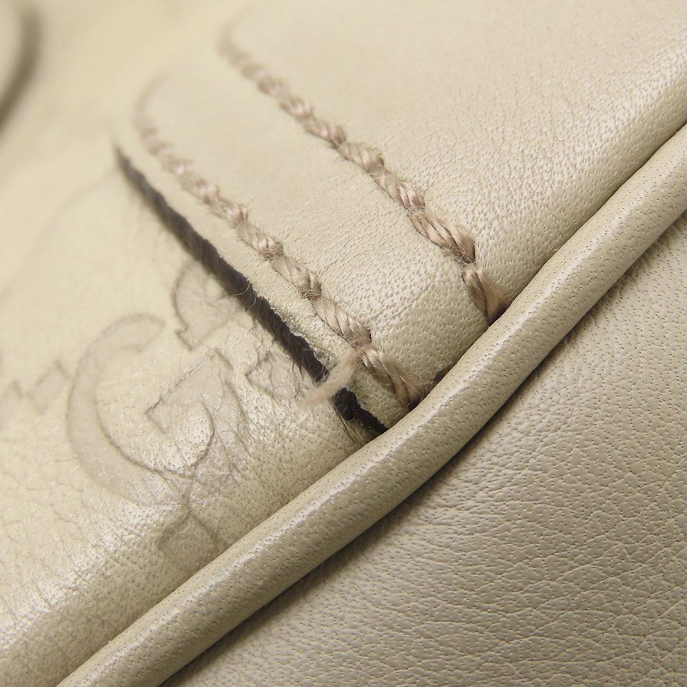 GUCCI グッチ プリンシー トート 163805 トートバッグ グッチシマ レザー アイボリー系 レディース/353329【中古】