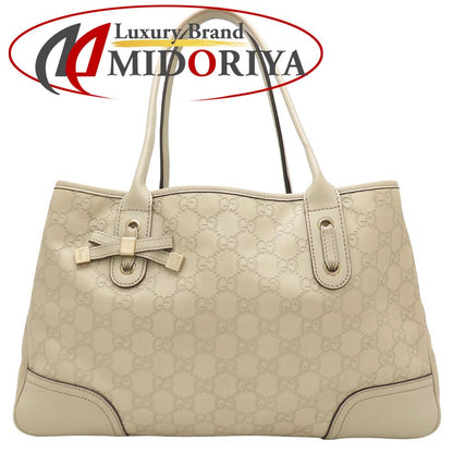 GUCCI グッチ プリンシー トート 163805 トートバッグ グッチシマ レザー アイボリー系 レディース/353329【中古】