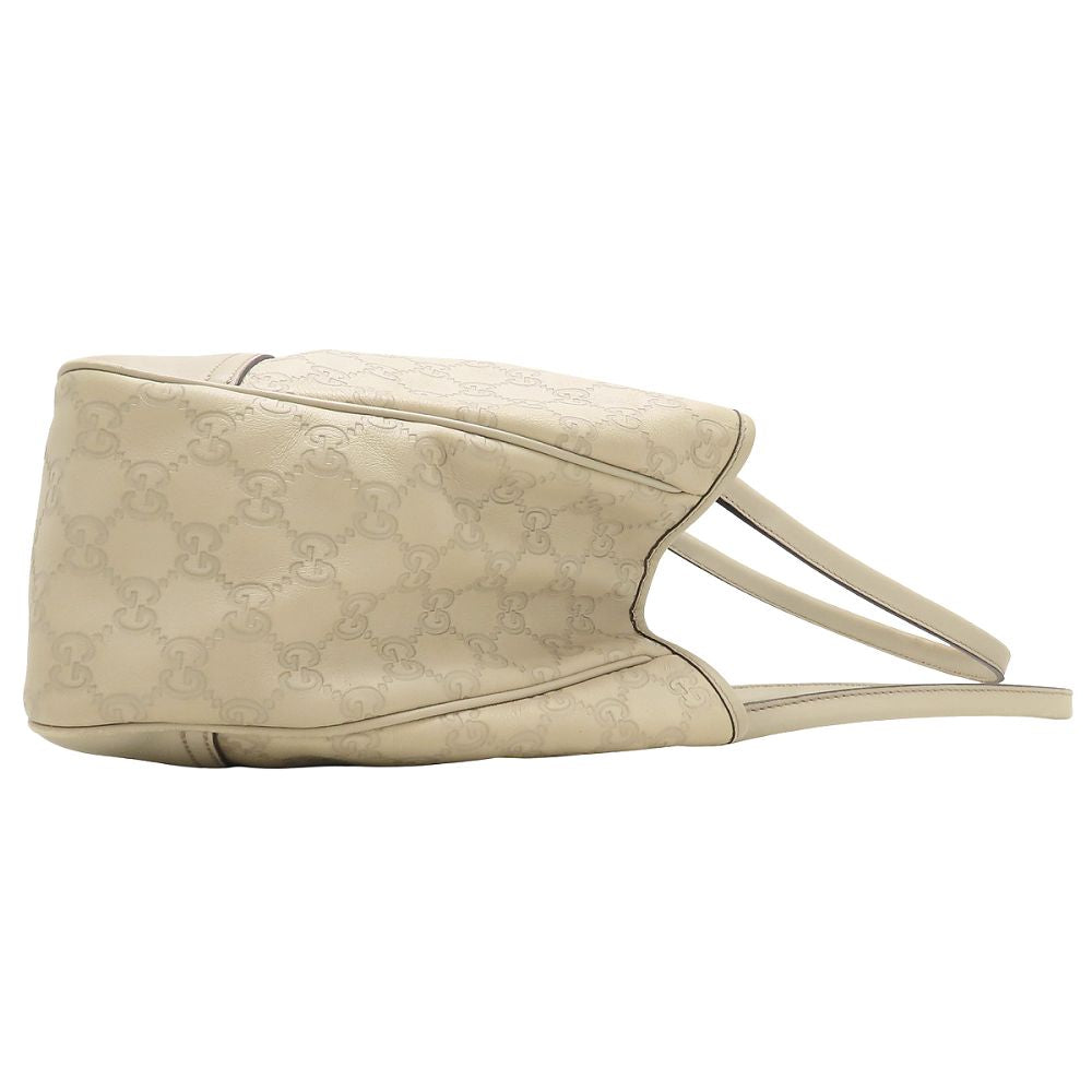 GUCCI グッチ プリンシー トート 163805 トートバッグ グッチシマ レザー アイボリー系 レディース/353329【中古】