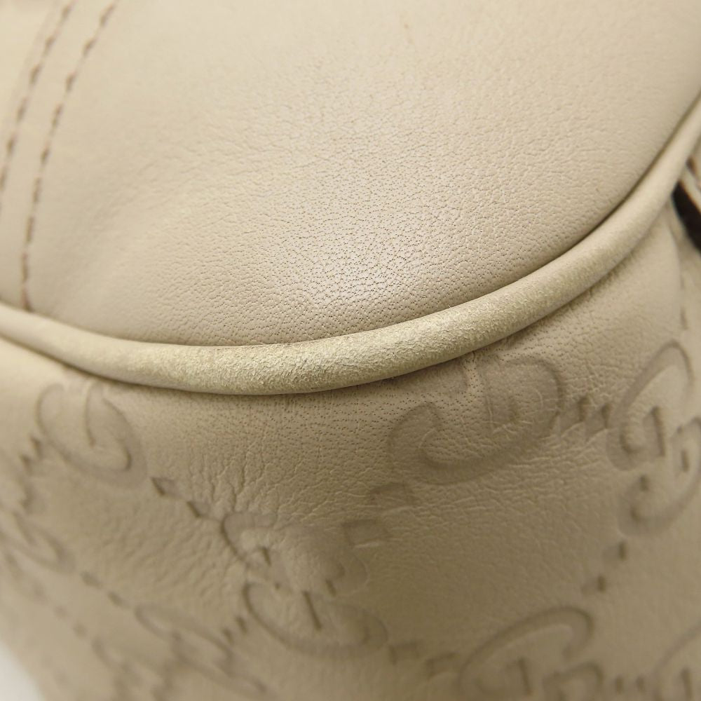 GUCCI グッチ プリンシー トート 163805 トートバッグ グッチシマ レザー アイボリー系 レディース/353329【中古】