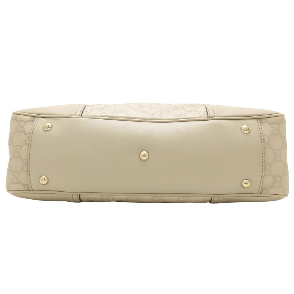 GUCCI グッチ プリンシー トート 163805 トートバッグ グッチシマ レザー アイボリー系 レディース/353329【中古】
