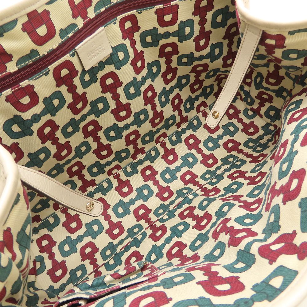 GUCCI グッチ プリンシー トート 163805 トートバッグ グッチシマ レザー アイボリー系 レディース/353329【中古】