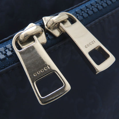 GUCCI グッチ GGスプリーム メッセンジャーバッグ 510335 ショルダーバッグ ナイロンxレザー ネイビー メンズ/353330【中古】