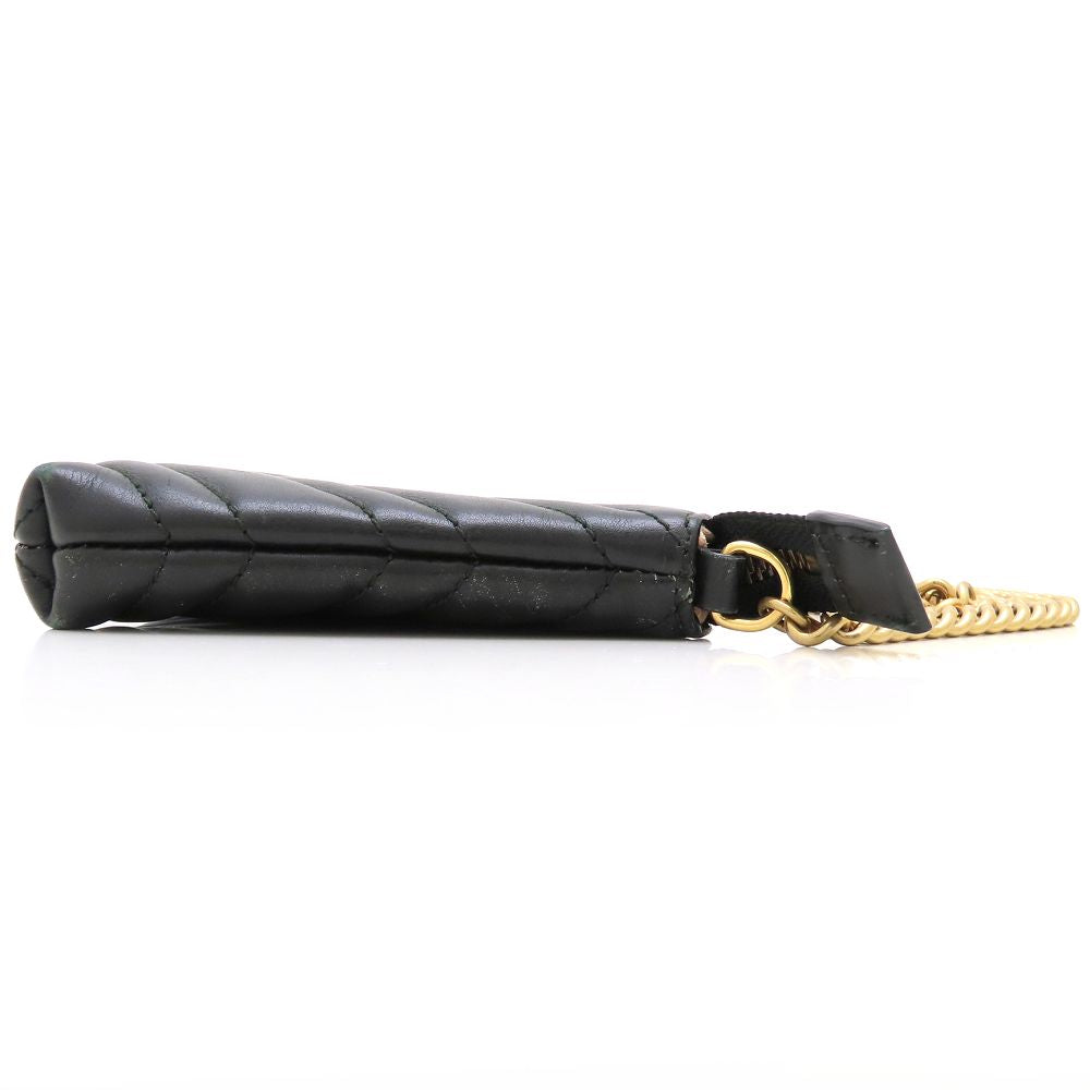 GUCCI グッチ GGマーモント 443447 チェーンウォレット ショルダーバッグ レザー ブラック レディース/353331【中古】