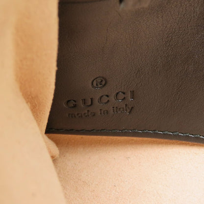 GUCCI グッチ GGマーモント 443447 チェーンウォレット ショルダーバッグ レザー ブラック レディース/353331【中古】