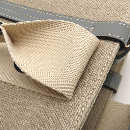 Chloe クロエ ウッディスモールトート CHC22AS397126 ハンドバッグ 2Way リネンxカーフ ベージュ Divine Grey ディヴァイングレー レディース/353332【中古】