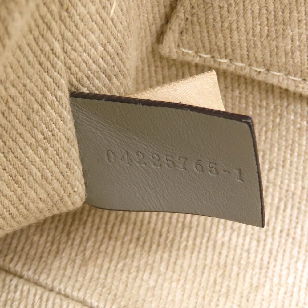 Chloe クロエ ウッディスモールトート CHC22AS397126 ハンドバッグ 2Way リネンxカーフ ベージュ Divine Grey ディヴァイングレー レディース/353332【中古】