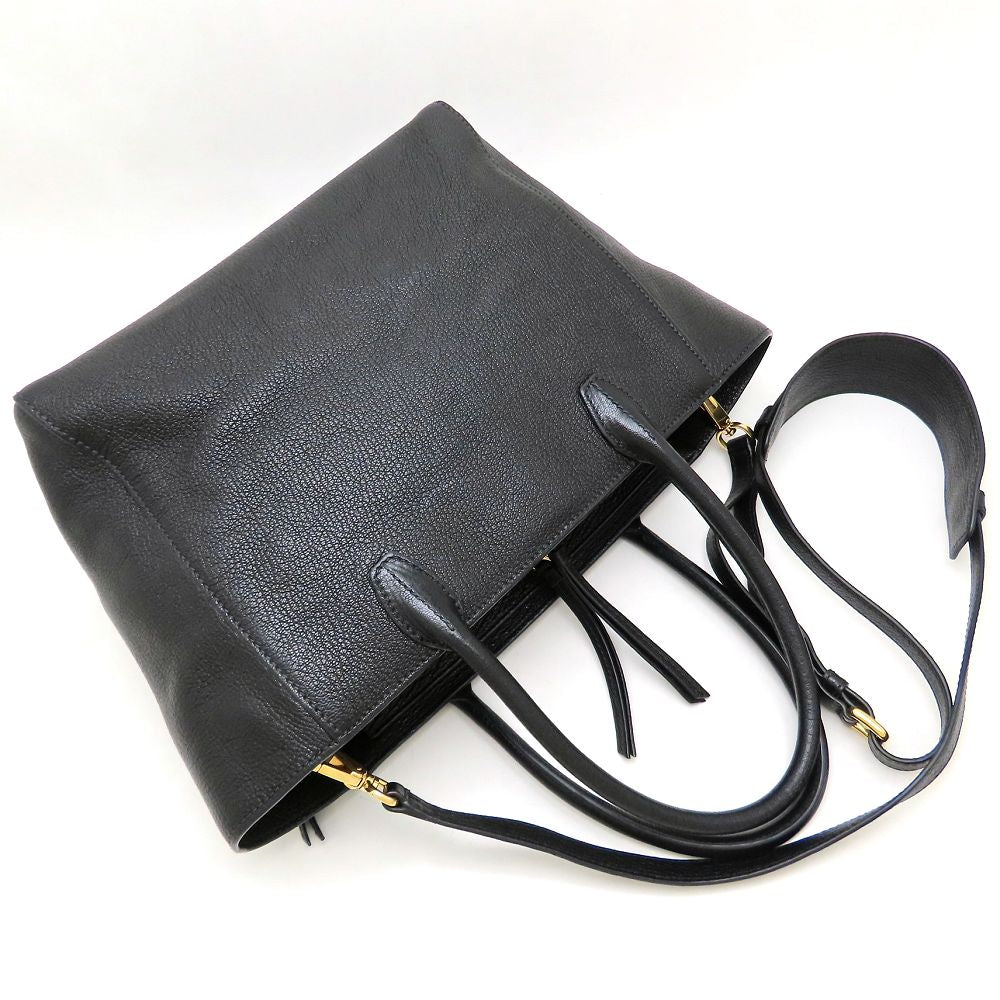 MIUMIU ミュウミュウ 5BG137 ハンドバッグ 2Way レザー NERO ブラック アウトレット レディース/353334【中古】