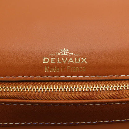 DELVAUX デルヴォー ブリヨンPM ハンドバッグ キャンバスxレザー ナチュラル タン レディース/353335【未使用】