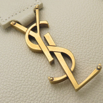 YVES SAINT LAURENT イヴ サンローラン ダウンタウンベイビー 635346 2Way ハンドバッグ レザー アイボリー レディース/353336【中古】