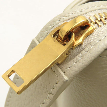YVES SAINT LAURENT イヴ サンローラン ダウンタウンベイビー 635346 2Way ハンドバッグ レザー アイボリー レディース/353336【中古】