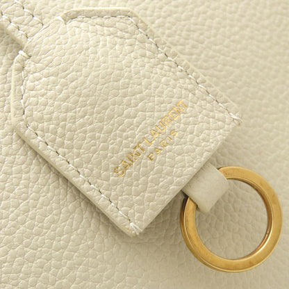 YVES SAINT LAURENT イヴ サンローラン ダウンタウンベイビー 635346 2Way ハンドバッグ レザー アイボリー レディース/353336【中古】