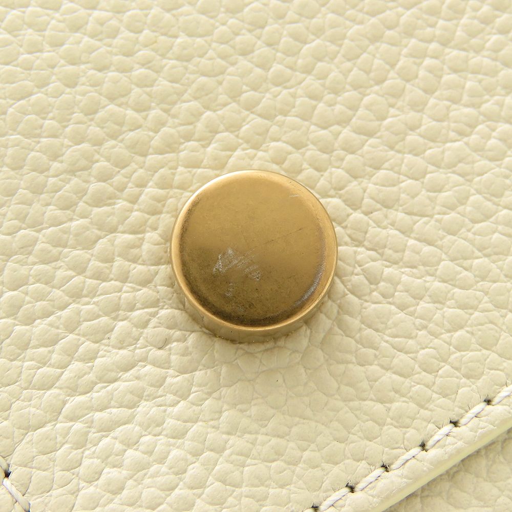 YVES SAINT LAURENT イヴ サンローラン ダウンタウンベイビー 635346 2Way ハンドバッグ レザー アイボリー レディース/353336【中古】