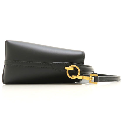 YVES SAINT LAURENT イヴ サンローラン LE 37 ミニ ショルダーバッグ BRS765870 2Way シャイニーレザー ブラック レディース/353337【中古】