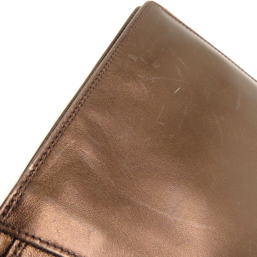 CHANEL シャネル ショルダーバッグ レザー ブロンズ レディース/353338【中古】