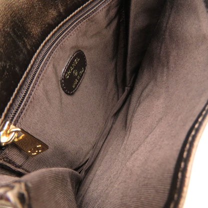 CHANEL シャネル ショルダーバッグ レザー ブロンズ レディース/353338【中古】
