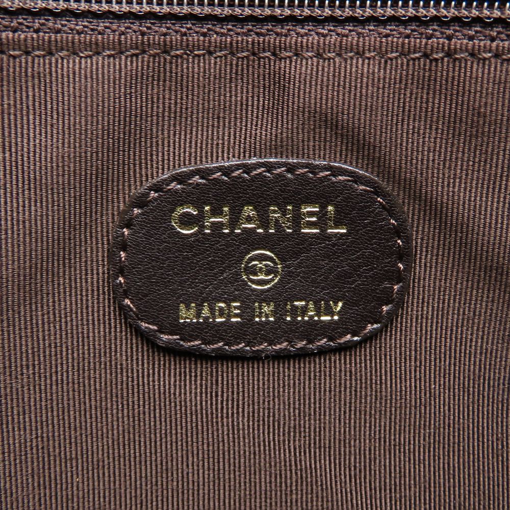 CHANEL シャネル ショルダーバッグ レザー ブロンズ レディース/353338【中古】