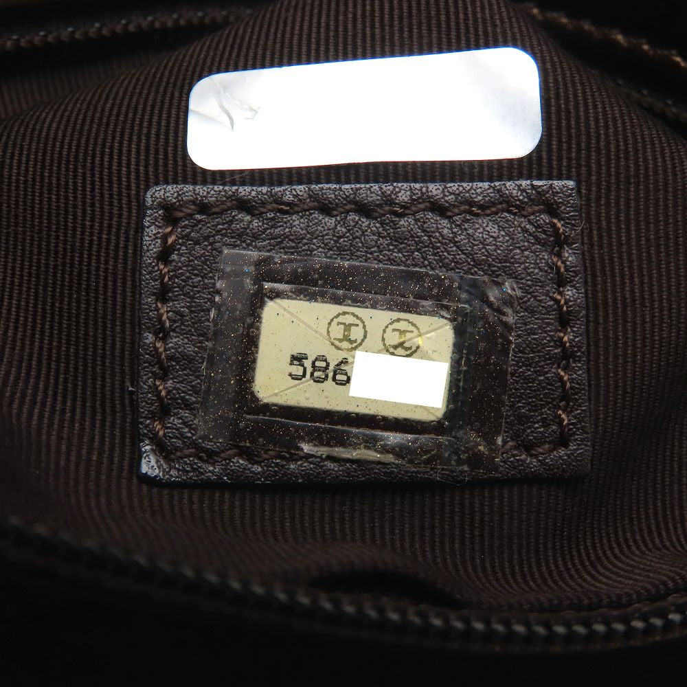 CHANEL シャネル ショルダーバッグ レザー ブロンズ レディース/353338【中古】