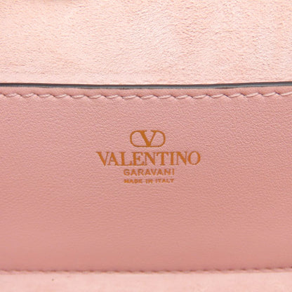 Valentino Garavani ヴァレンティノ ガラヴァーニ ロコ ラインストーン スモールショルダーバッグ 3W0B0K53MEU 2Way ピンク レディース/353340【中古】