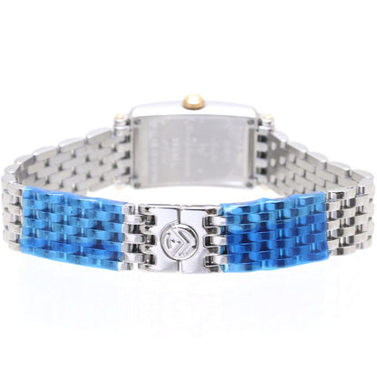FRANCK MULLER フランクミュラー 802QZ REL CD 1P CP STG ロングアイランド プティ パスティーユ【'19年正規店購入/磨き済/電池交換済】 ステンレススチール xK18PG レディース /39538【中古】【腕時計】