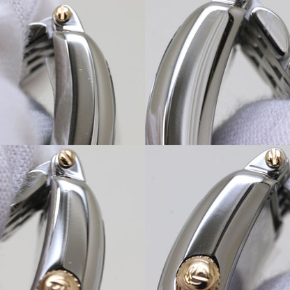 FRANCK MULLER フランクミュラー 802QZ REL CD 1P CP STG ロングアイランド プティ パスティーユ【'19年正規店購入/磨き済/電池交換済】 ステンレススチール xK18PG レディース /39538【中古】【腕時計】