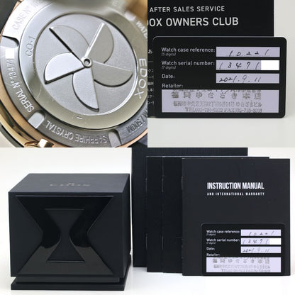 EDOX エドックス クロノオフショア1 クロノグラフ クォーツ 10221-37RV5-VIR5-S 限定【2021年購入】ステンレススチールxラバー メンズ /39848【中古】【腕時計】