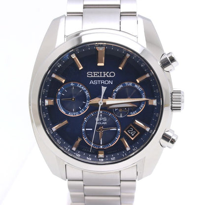 SEIKO セイコー アストロン SBXC049 5X53-0AJ0 デイト クロノグラフ ステンレススチール メンズ /39940【中古】【腕時計】