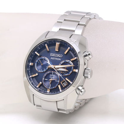 SEIKO セイコー アストロン SBXC049 5X53-0AJ0 デイト クロノグラフ ステンレススチール メンズ /39940【中古】【腕時計】