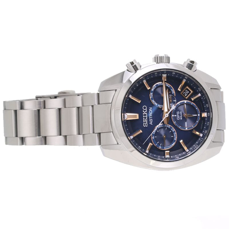 SEIKO セイコー アストロン SBXC049 5X53-0AJ0 デイト クロノグラフ ステンレススチール メンズ /39940【中古】【腕時計】