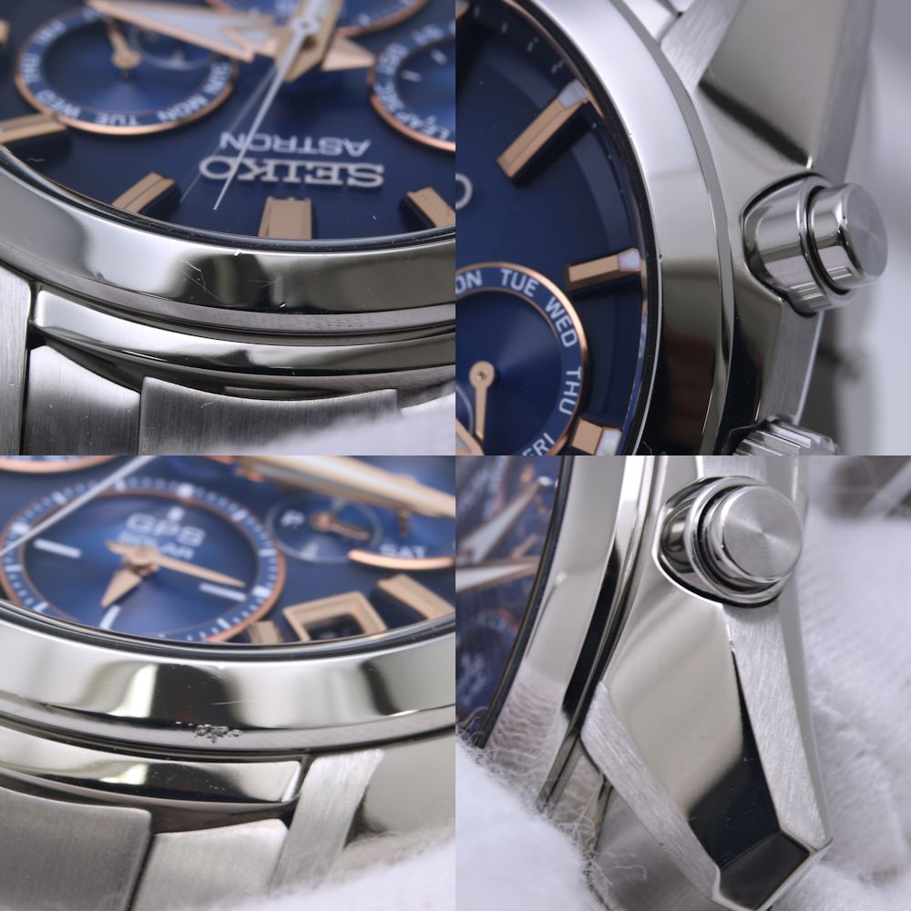 SEIKO セイコー アストロン SBXC049 5X53-0AJ0 デイト クロノグラフ ステンレススチール メンズ /39940【中古】【腕時計】