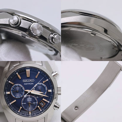 SEIKO セイコー アストロン SBXC049 5X53-0AJ0 デイト クロノグラフ ステンレススチール メンズ /39940【中古】【腕時計】