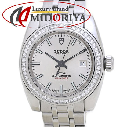 腕時計 レディース TUDOR チュードル クラシック コレクション ベゼルダイヤモンド M22020-0004【オーバーホール済/磨き済】ステンレススチール /40035【中古】