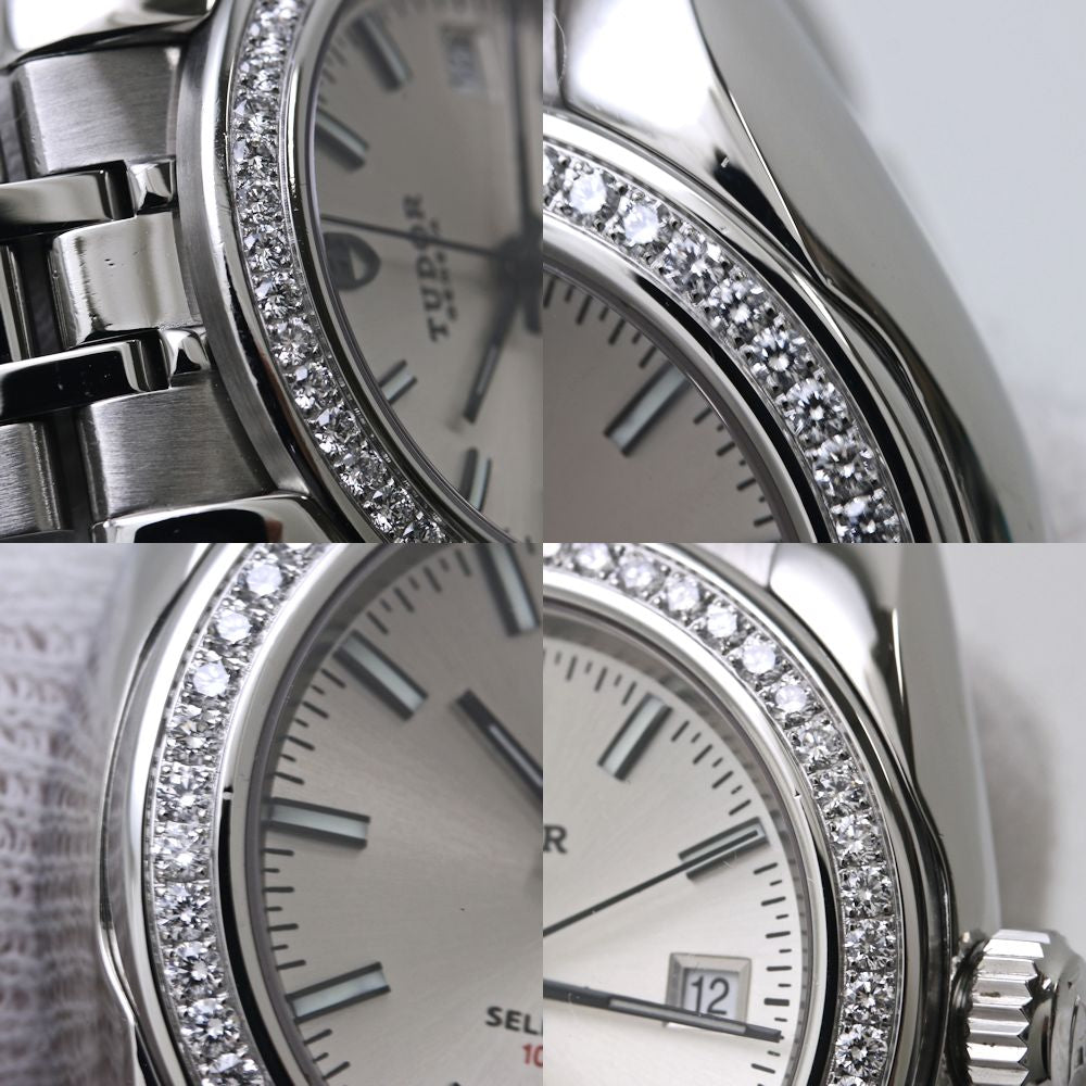腕時計 レディース TUDOR チュードル クラシック コレクション ベゼルダイヤモンド M22020-0004【オーバーホール済/磨き済】ステンレススチール /40035【中古】