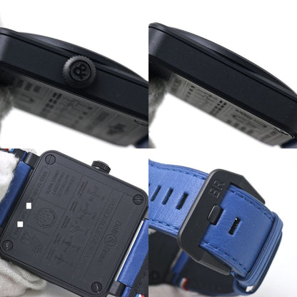 Bell＆Ross ベル＆ロス BR-03 パトルイユ・ド・フランス 70周年記念 世界限定999本 BR0392-PAF7-CE/SCA BR03-92-CBL【2024年購入】【中古】腕時計 メンズ セラミックx牛革 /40151