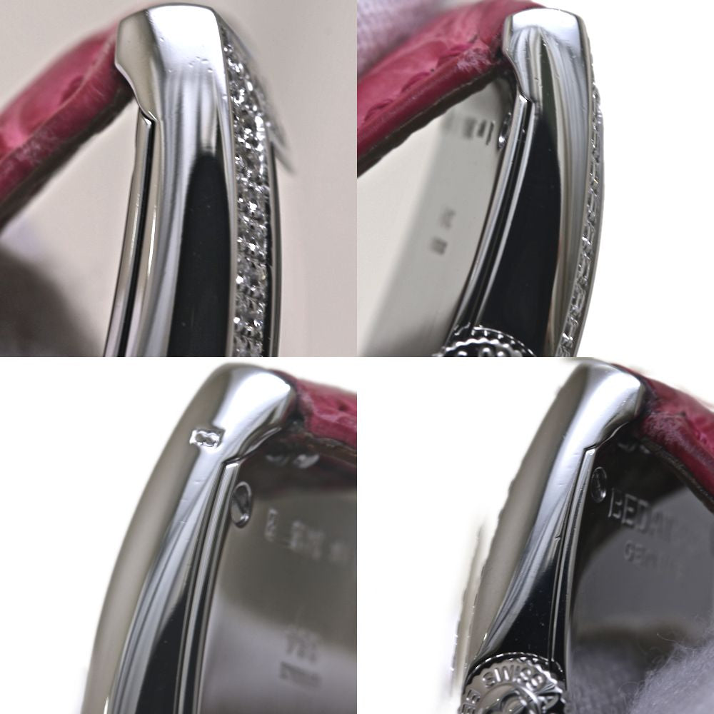 BEDAT&Co ベダ＆カンパニー No.3 ロングトノー ベゼルダイヤモンド 384.030.600 【オーバーホール済/磨き済】【中古】腕時計 レディース ステンレススチールx牛革 /40220