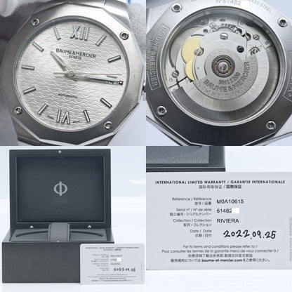 Baume & Mercier ボーム＆メルシェ リビエラ10615 M0A10615 【オーバーホール済/磨き済】【中古】腕時計 レディース ステンレススチール /40237