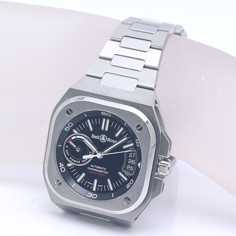 Bell＆Ross ベル＆ロス BR-X5 ブラック スティール BRX5R-BL-ST/SST 【2025年購入】【未使用】腕時計 メンズ ステンレススチール /40275