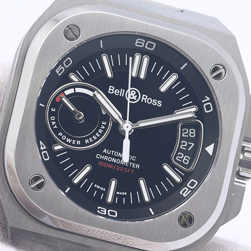 Bell＆Ross ベル＆ロス BR-X5 ブラック スティール BRX5R-BL-ST/SST 【2025年購入】【未使用】腕時計 メンズ ステンレススチール /40275