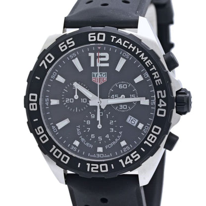TAG HEUER タグホイヤー フォーミュラ1 クロノグラフ CAZ1010.FT8024 【電池交換済】【中古】腕時計 メンズ ステンレススチールxラバー /40337
